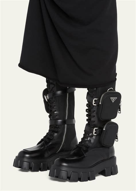 prada chunky sole combat boots dupe|prada monolith dupe.